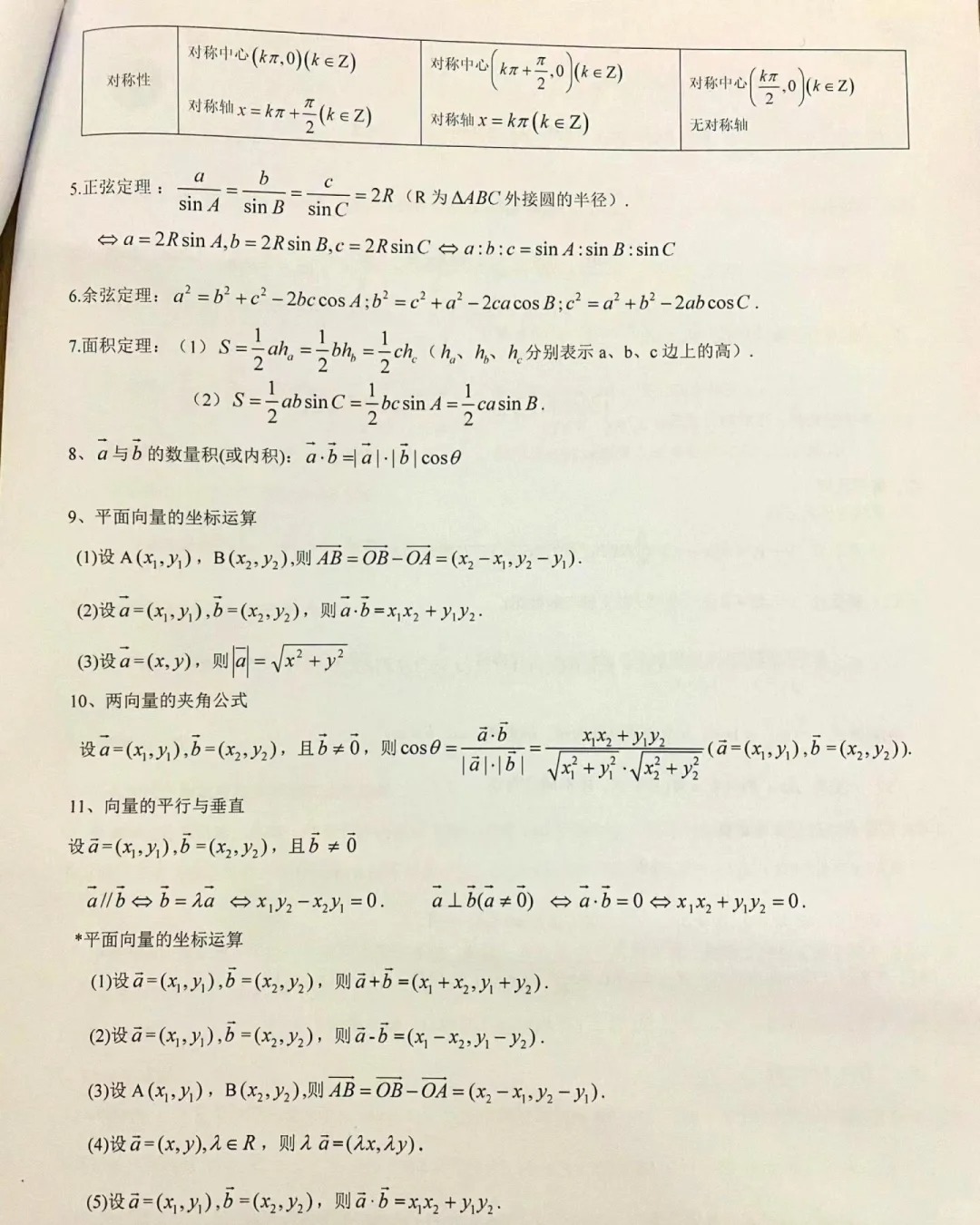 安徽高职分类考试数学复习